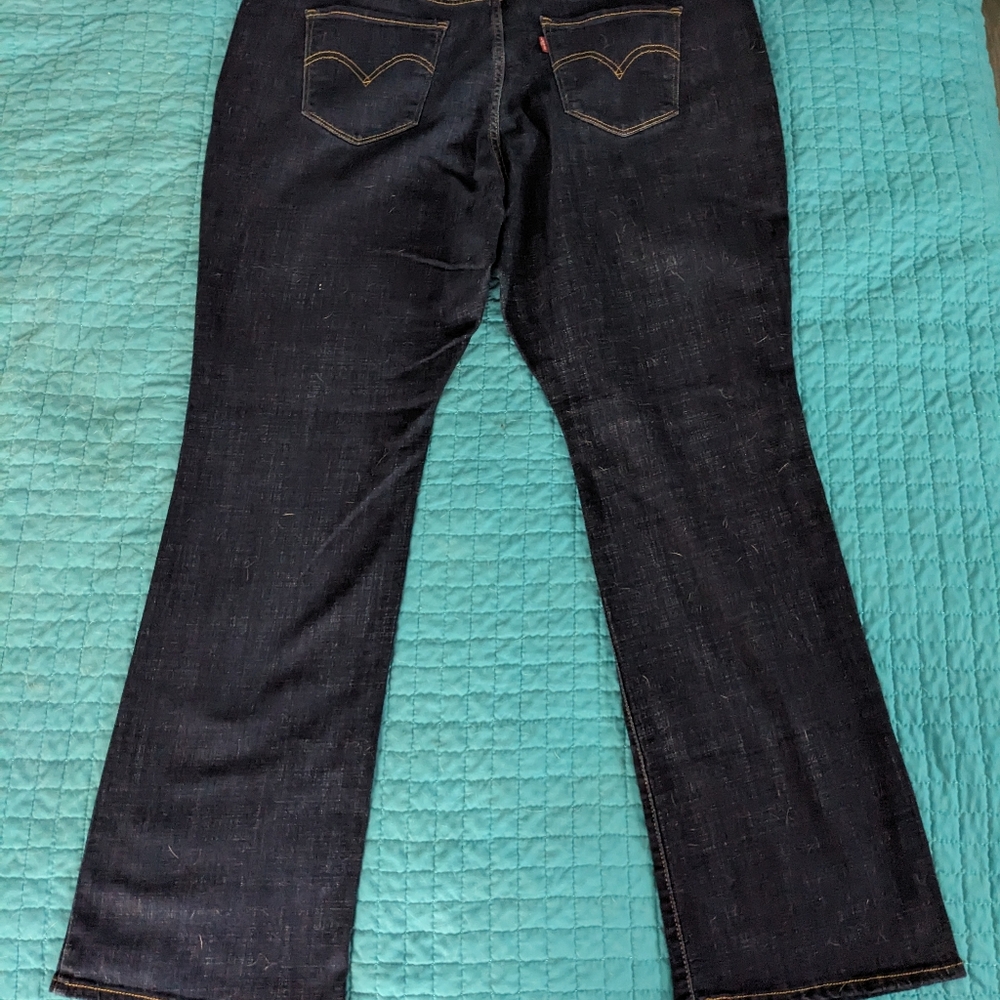 NWT Levi's Women's Classic Bootcut Jeans in Island Rinse Dark Indigo size 22W